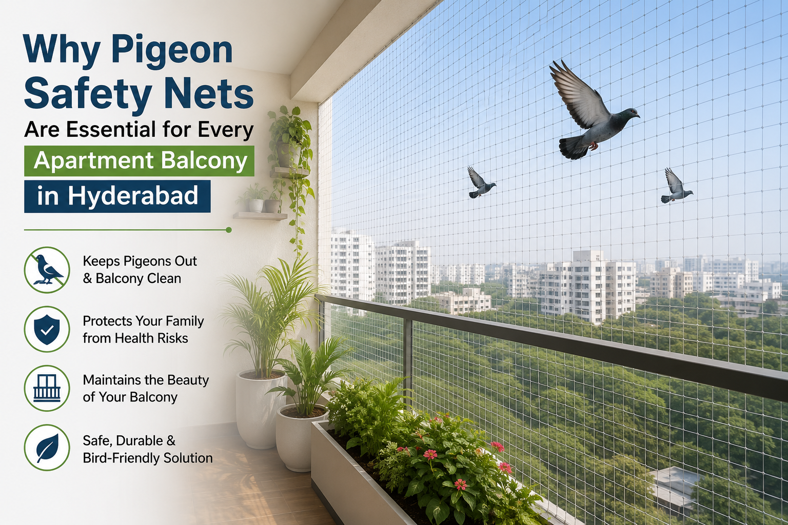 Pigeon Safety Nets in Hyderabad