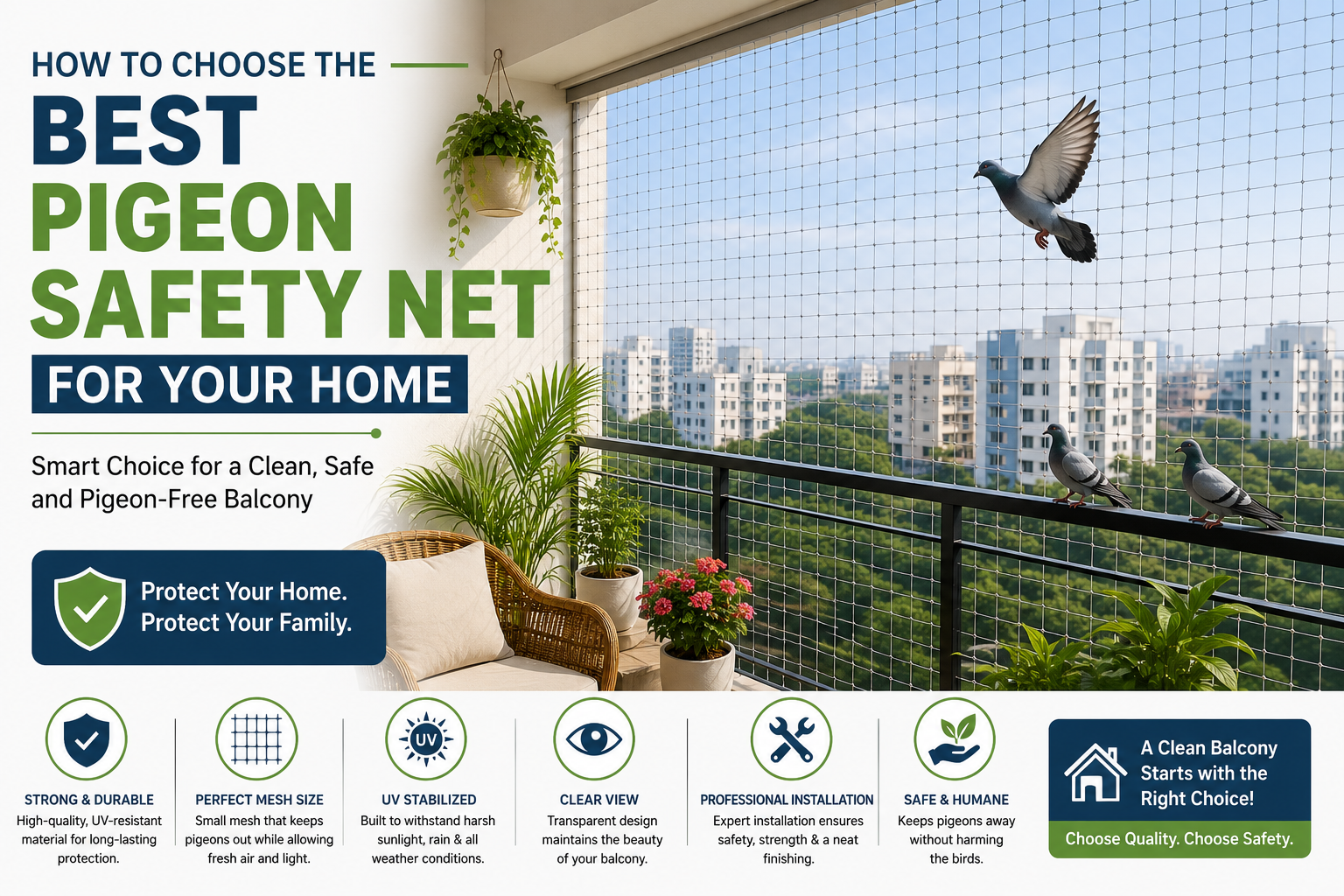 Best Pigeon Safety Net for Your Home