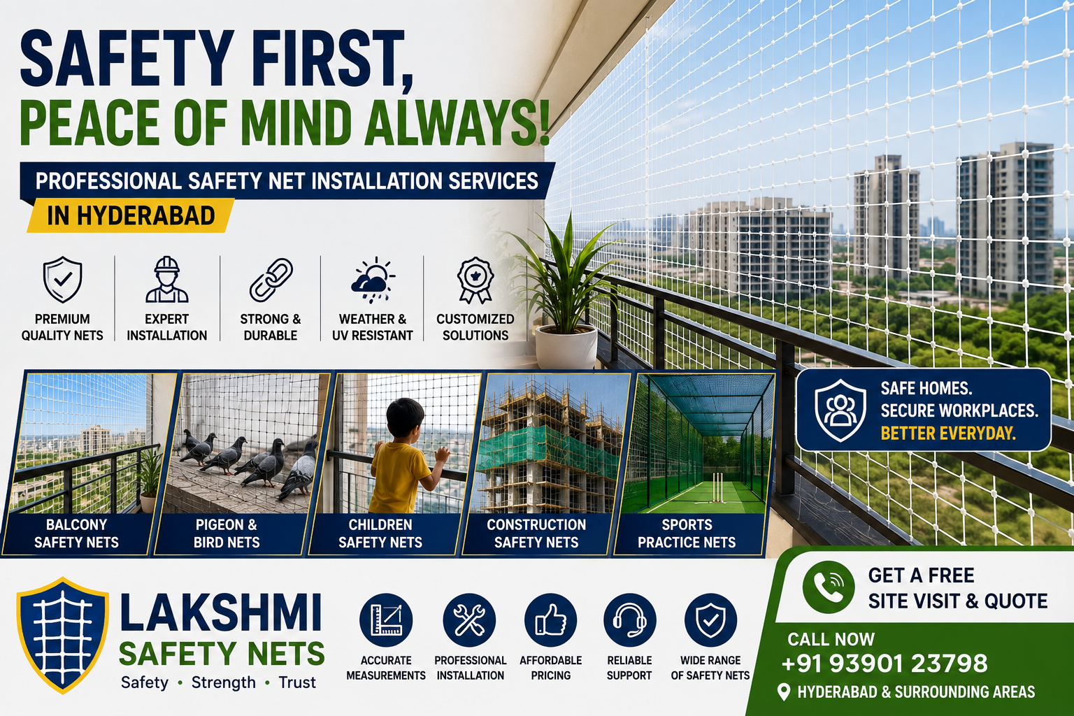 Safety Net Installation Services in Hyderabad