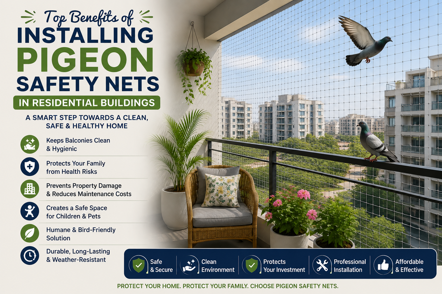 Pigeon Safety Nets
